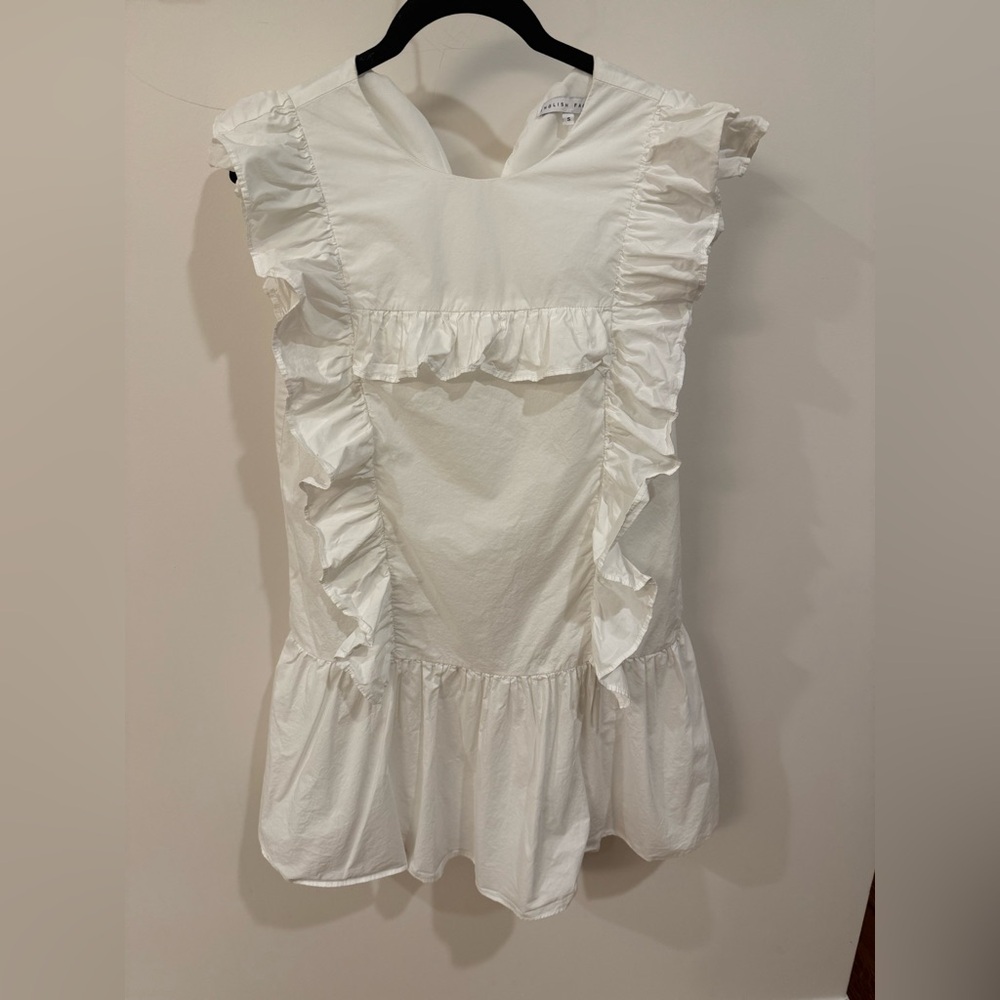 English Factory White Ruffle Dress